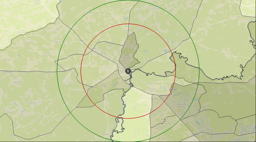 Conway, South Carolina - Percentage of the Population with a Bachelor